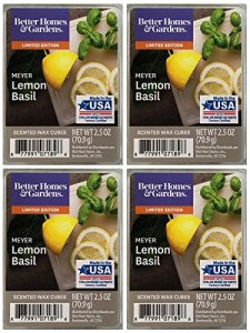 Better Homes and Gardens Meyer Lemon Basil Scented Wax Cubes - 4-Pack