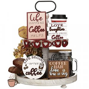 6 Pcs Wooden Mini Coffee Bar Sign Farmhouse Coffee Bar Decor Rustic But  First Coffee Sign Love Is Brewing Coffee Table Sign Vintage Coffee Wood  Plaque