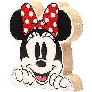 Disney Minnie Mouse Head Shelf Sitter Decor - Chunky Wood Block Cutout for  Kids' Bedroom, Play Room or Office