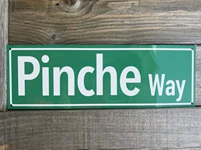 Mexico Pinche Way Tin Road Street Sign Mexican Rd Ave 16
