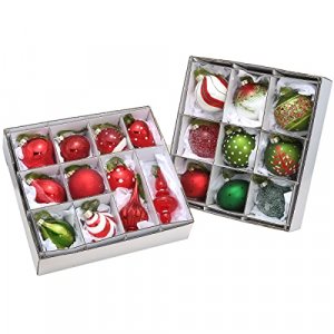 National Tree Company Christmas Tree Ornament Set, 20 Pieces, General Store Collection