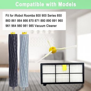 18 Pack Replacement Parts Compatible with iRobot Roomba 800 900 Series 805 850 860 861 864 866 870 871 880 890 891 960 980 981 985 961 Vacuum Accesso