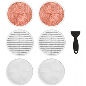 MATFORCA 6 Pack 23159 Mop Pads Fit for Bissell Spinwave 20399 23157 23159 2039A 2124A 20393 2039T 2039W 20391 20395 2307 2315A Models Powered Hard Fl