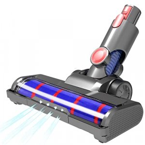 Vacuum Cleaners Floor Head Compatible with Dyson V7 V8 V10 V11, Soft Roller Brush Replacement Floor Head for Hardwood Floor Attachment with LED Headl