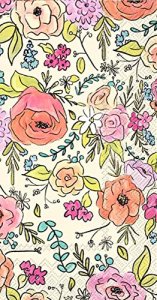 Spring Floral Guest Towels 32 CT - Decorative Paper Napkins for Buffet Kitchen or Bathroom Fingertip Hand Towels, Flower Party Design