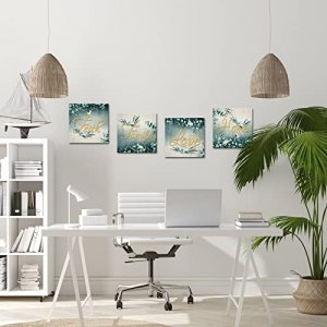 LoveHouse Kitchen Wall Art Decor Inspirational Saying Faith Love Family Home Positive Canvas Art Prints Posters Framed and Stretched Home Dining Room