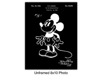 Original Patent print Set - Vintage Wall Art & Decor - Unique Gift for World Fans - decoration for Boy, Girl, Child Room or Nursery - 8x10 UNFRAMED W