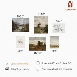 Rustic French Country Wall Art Decor - Boho Art Deco Victoria Pictures Bathroom - Modern Farmhouse Kitchen Poster Print Set - Aesthetic Vintage Lands