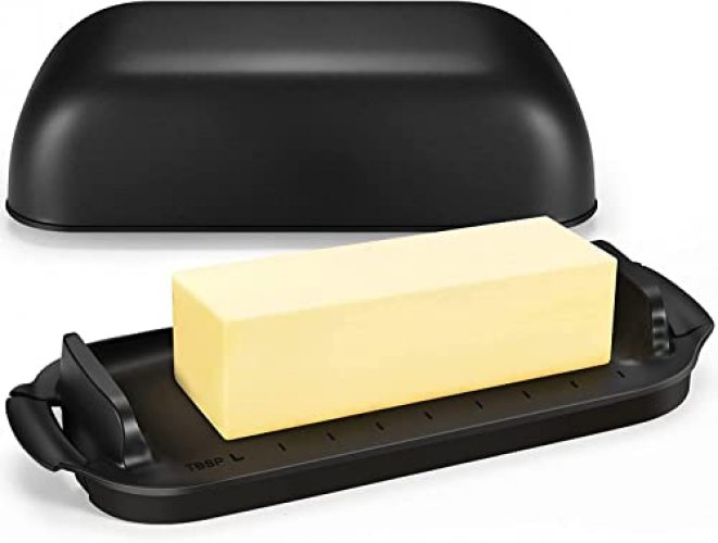 Butter Dish With Lid, Butter Container Holds For Countertop