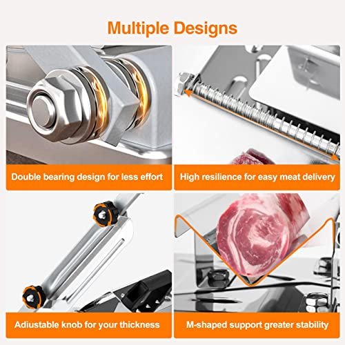 Manual Meat Slicer Stainless Steel Slicing Machine Frozen Meat