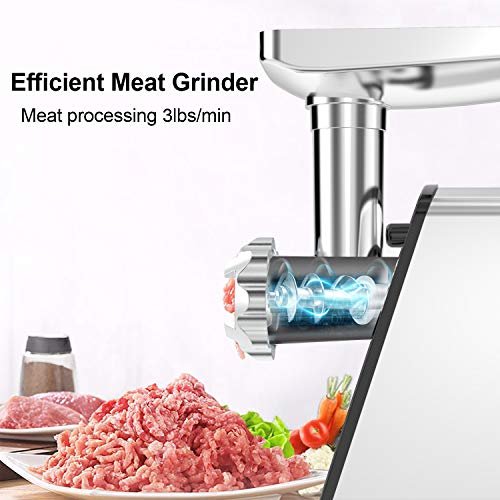 Meat Grinder Electric, Sausage Stuffer Maker,Food Grinder, Meat Mincer  Machine with Attachments Sausage Tube Kubbe Kit Blades 3 Plates for Home Use