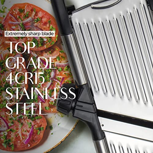 Adjustable Mandoline Slicer For Kitchen, Vegetable Chopper, Food Chopper,  Vegetable Slicer, Potato Slicer, Mandolin, Potato Cutter - Stainless Steel  