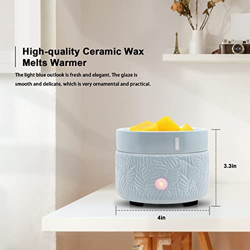 Wax Melt Warmer Ceramic 3- in- 1 Candle Wax Warmer Scented Melter