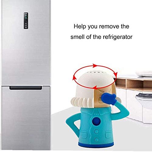 Angry Mama Microwave Steam Cleaner and Cool Mama Fridge Odor Absorber  Deodorizer (Teal & Green)