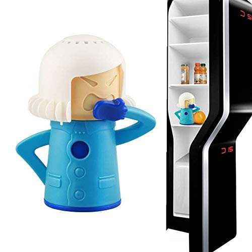 Angry Mama Microwave Steam Cleaner and Cool Mama Fridge Odor Absorber  Deodorizer (Teal & Green)