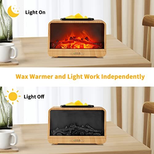 Wax Melt Warmer Electric Melter - Electric Flame Fireplace Wax