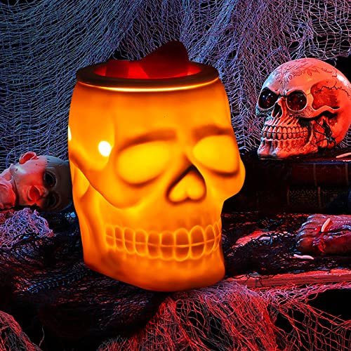 Skull Wax Burner / Witchy Oil Burner / Witchy Gift / Gothic Home