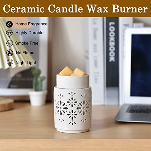  Bobolyn Candle Wax Melts Warmer Burner - Ceramic Essential Oil  Burner Warmer 3-in-1 Fragrance Wax Melter for Scented Wax Tart Cube  Aromatherapy Home Office Bedroom Decor Gifts : Home & Kitchen