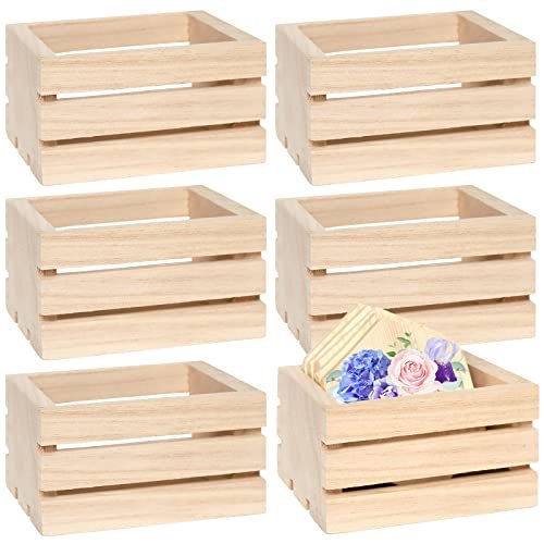 6 Packs Wooden Blocks for Crafts, 3.15 inch Pine Wood Cubes, 8 x 8 x 8 cm Wooden Cubes for Paint, Stamp, Decorate, DIY Projects and Personalized