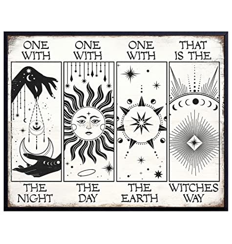 8x10 KITCHEN WITCH POSTER Herbal Wall Art Witchcraft Wall