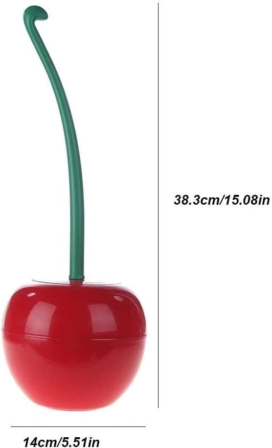 Amzocina Cherry Shape Toilet Brushes With Holder Bowl Long