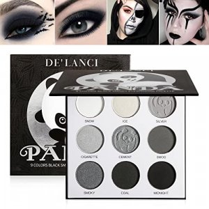 Black Smoky Eye Shadow Palette, De Lanci Panda 9 Colors True Black Dark  Grey Smokey Eyeshadow Palette Goth Makeup Pallet, 9 Soft Matte Shimmer High  - Imported Products from USA - iBhejo