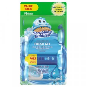 Scrubbing Bubbles Fresh Brush Toilet Cleaning System, Flushable Refill, 20  count