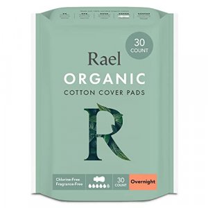 Rael Panty Liners for Women, Organic Cotton Cover - Regular