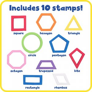 Center Enterprises Ready2Learn Washable Ink Stamp Pads 6 in1 rainbow