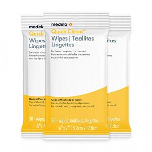 Medela Quick Clean Breast Pump and Accessory Wipes, 72 Wipes in a  Resealable Pack, Convenient Portable Cleaning, Hygienic Wipes Safe for  Cleaning High