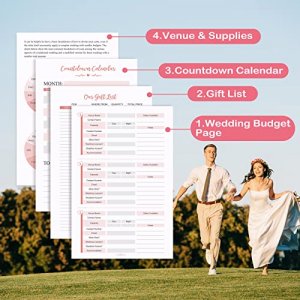 Wedding Planner - Wedding Planning Book, 8.4 x 6.3, Great Wedding Planner  Book and Organizer with Hardcover and Elastic Binder for Couples, Timelin -  Imported Products from USA - iBhejo