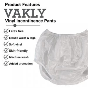 Adult Vinyl Waterproof Pull-On-Cover Incontinence Pants [Pack of 3] Extra  Waterproof Protection Designed to GO ON TOP of/Together with Diapers & Brie  - Imported Products from USA - iBhejo