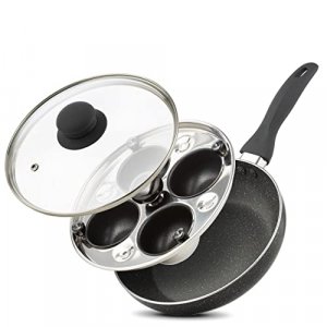 1 Set Egg Poacher Pan Nonstick Poached Egg Maker Stainless Egg Poaching Pan  