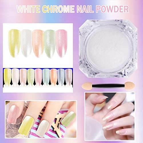 NOVAL Chrome Powder for Nails 3 Boxes Black Chrome Nail Powder