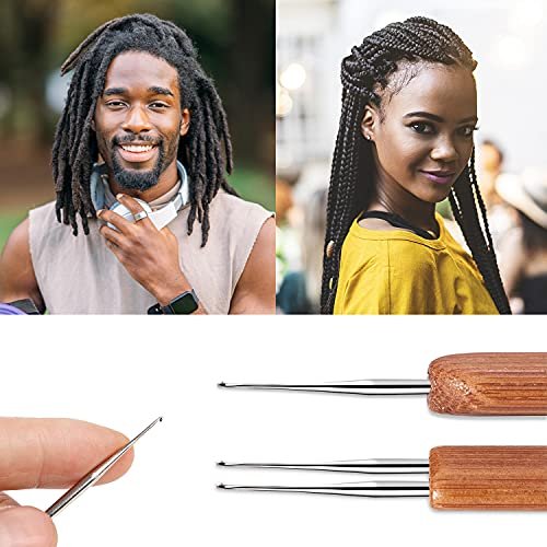 Dreadlocks Crochet Hooks, Crochet Hooks For Dreadlocks, Dread Locks Crochet Loc  Needle For Braid Craft 0.5Mm (1 Hook And 2 Hooks) - Imported Products from  USA - iBhejo
