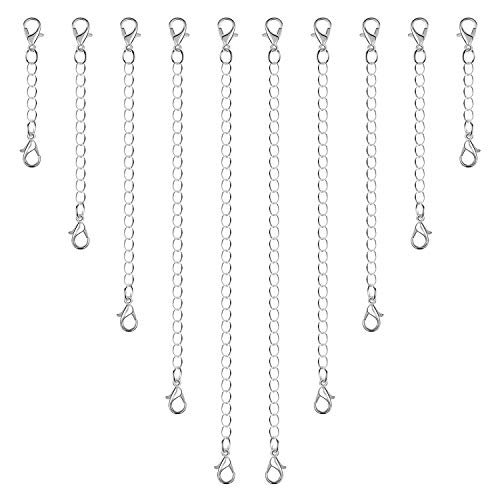 Anezus 10Pcs Necklace Extenders, Jewelry Extenders for Necklaces, Silver  Bracelet Extender, Chain Extenders for Necklace, Bracelet and Jewelry  Making - Imported Products from USA - iBhejo