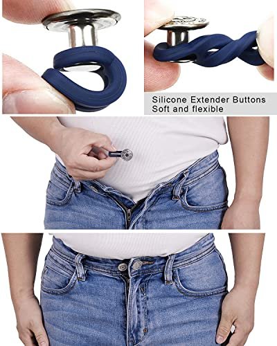 Collar Extenders Neck Extender Metal Jeans Pants Button Elastic