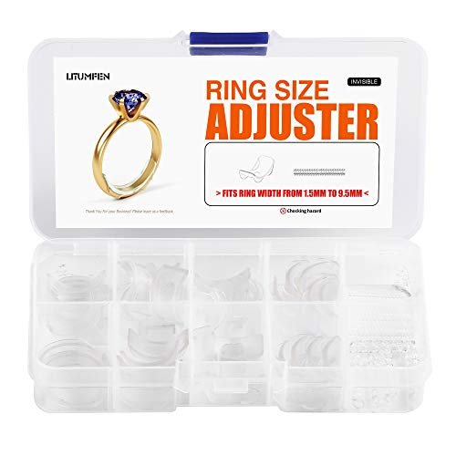 12 Pcs Ring Sizer Adjuster For Loose Rings Clear Silicone Ring Size  Adjuster Invisible Ring Guards For Men And Women