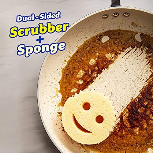 Scratch Dish Sponge & Made With Polymer Foam Stain & Odor