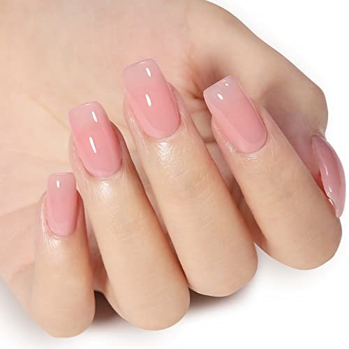 Amazon.com : Vishine Pale Pink Neutral Gel Nail Polish - 16ml Jelly Baby  Pink Nude Gel Polish Translucent Nail Soak Off LED Nail Lamp Jelly Gel  Polish Nail Art Gel 0.54Oz M089 :