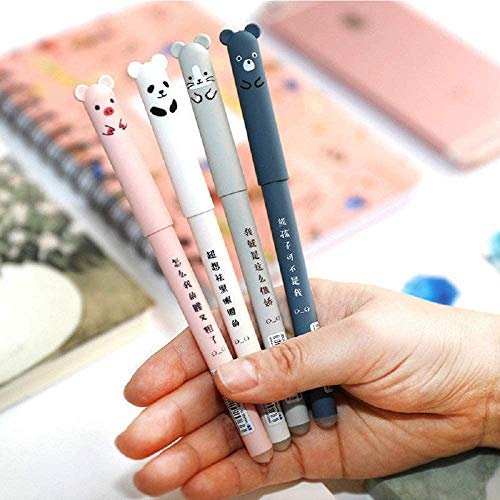 40 Pcs Cute Cartoon Gel Ink Pens Cartoon Animal Writing Pens 0.5Mm  Stationery School Office Home Student Kids Present