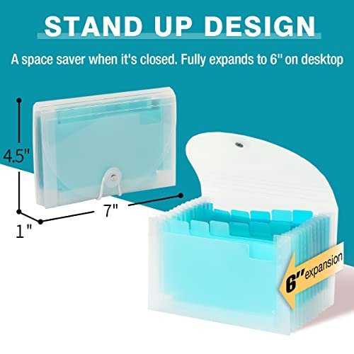 Amazon.com: Nordun 13 Pockets Receipt Coupon Organizer with Card Holder,  Mini Expandable Ticket Storage & Card Case with  Labels,Check/Bill/Invoice/Cash Sorter Wallet,for Home, Purse : Office  Products