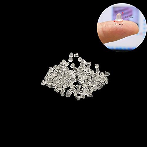 Silicone Earring Backs Earring Backings 1200 Pcs Soft Clear Ear Safety Back  Pads Backstops Clutch Stopper Replacement for Fish Hook Earring Studs Hoo -  Imported Products from USA - iBhejo