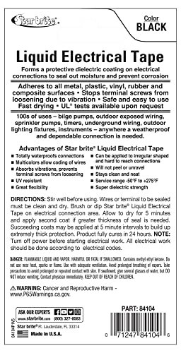 Star Brite Liquid Electrical Tape Blk - 4 oz