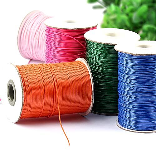 YZSFIRM 1mm 175 Yards Waxed Cord for Jewelry Making,White Polyester Beading  Thread for Braiding Bracelets and Necklaces Crafts - Imported Products from  USA - iBhejo
