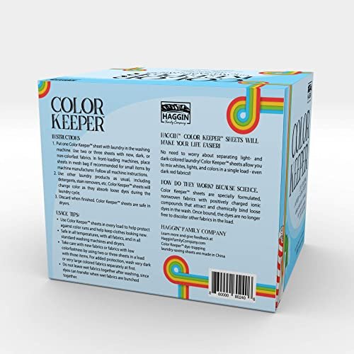 Haggin Color Keeper Dye-Trapping Laundry-Saving Sheets, 100ct