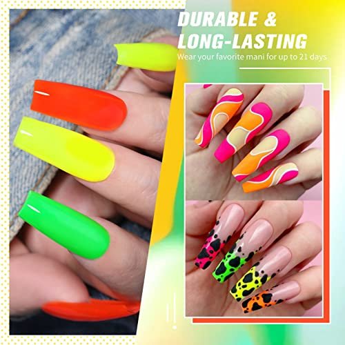 Buy Sparkling Nailon Acrylic Neon Green Press On Nails Designer Artifical  Nails Extension 20 Pieces Free Size Square Shape Online at Low Prices in  India - Amazon.in