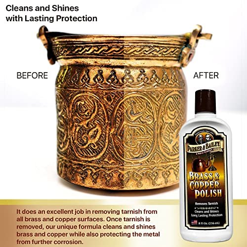 PARKER & BAILEY Brass and Copper Polish - Brass Polish Cleaner Copper  Cleaner and Polish Tarnish Remover Metal Polish Cream for Polishing Antique  Dec - Imported Products from USA - iBhejo