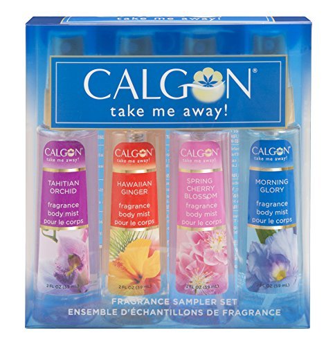 Calgon Take Me Away 4 Pc Gift Set Refreshing Body Mist 2.0 Oz Of