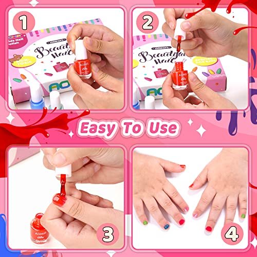Amazon.com : Kids Nail Stamper Kit Nail Art Kit Cute Pretend Play Toys Set  Gift For Girls : Beauty & Personal Care